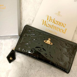 ヴィヴィアンウエストウッド(Vivienne Westwood)の未使用✨ヴィヴィアンウエストウッド 長財布 ビッグオーブ エナメル 金オーブ(財布)