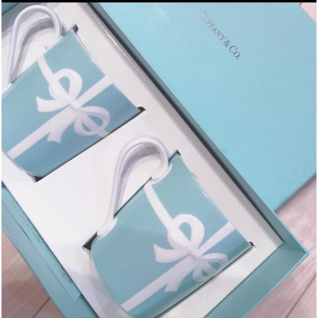 Tiffany 未使用 ブルーボックスマグ ペアマグカップ 2個セット Tiffany 未使用 ブルーボックスマグ ペアマグカップ 2個セット