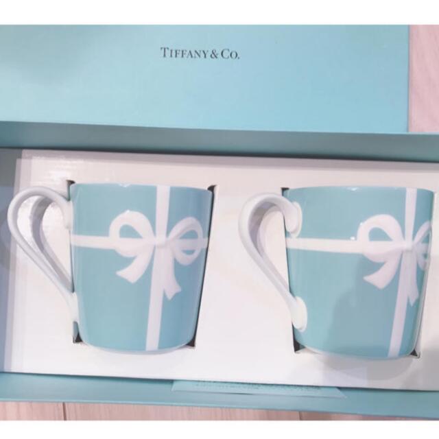 Tiffany 未使用 ブルーボックスマグ ペアマグカップ 2個セット Tiffany 未使用 ブルーボックスマグ ペアマグカップ 2個セット