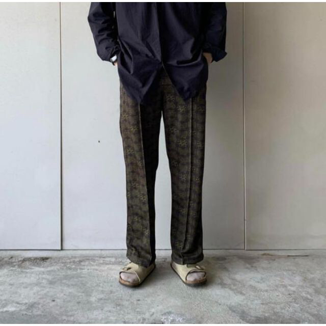 NEEDLES 21SS Track Pant 蝶小紋 裾上げあり-