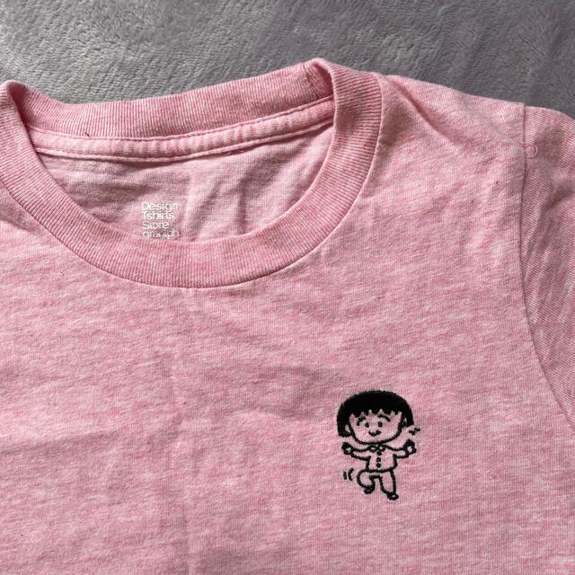 Design Tshirts Store graniph(グラニフ)のちびまる子ちゃん ピンクtシャツ キッズ/ベビー/マタニティのキッズ服女の子用(90cm~)(Tシャツ/カットソー)の商品写真