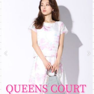 クイーンズコート(QUEENS COURT)の♡美品♡QUEENS COURTシースルーボーダーフラワースカートセットアップ(セット/コーデ)