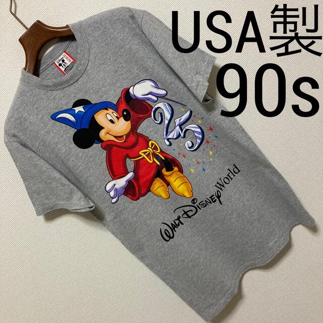 90s デッド USA製 ディズニーワールド 25周年 ミッキーマウス Tシャツ | フリマアプリ ラクマ