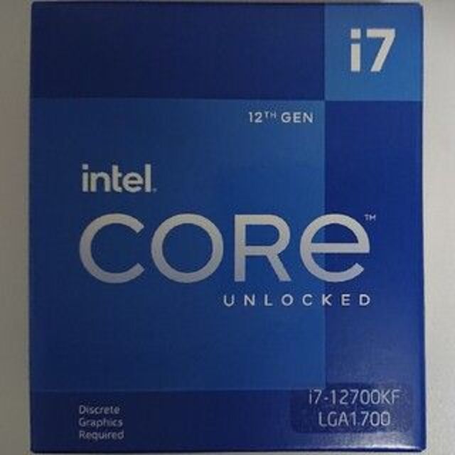 新品 Intel Core i7 12700KF