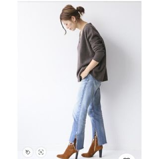 ドゥーズィエムクラス(DEUXIEME CLASSE)の未使用 CELERI Side Slit Denim 34 サイドスリット(デニム/ジーンズ)