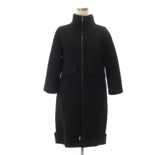 ジルサンダー(Jil Sander)のジルサンダー ジップアップコート スタンドカラー ひざ丈 ナイロン 黒 36(その他)