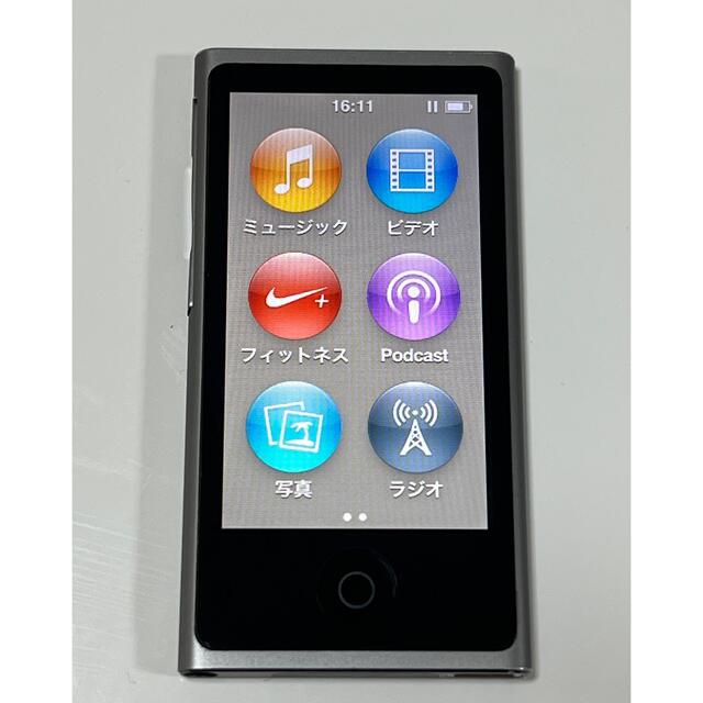 iPod nano第7世代16GBスペースグレーほぼ新品‼️美品‼️アップル運動‼️-