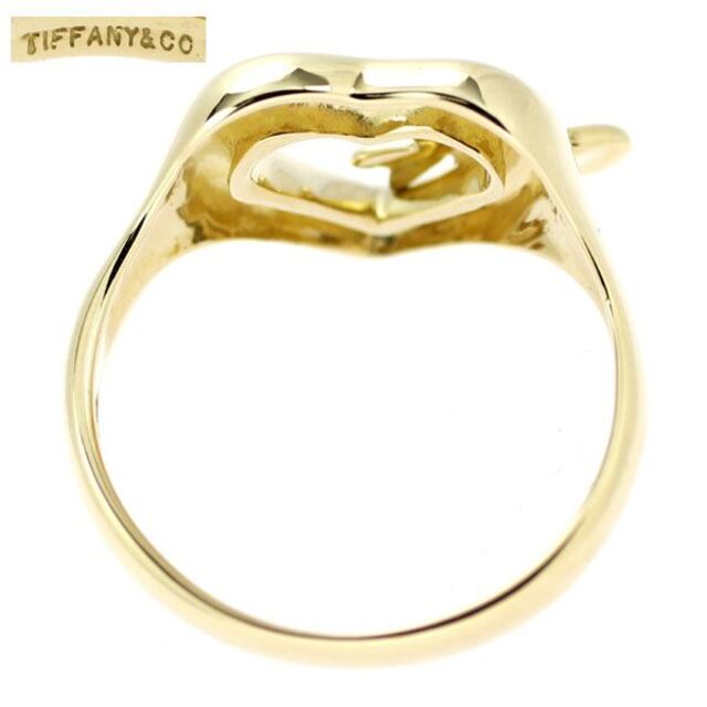 Tiffany & Co.(ティファニー)のティファニー K18YG リング ハート リボン レディースのアクセサリー(リング(指輪))の商品写真