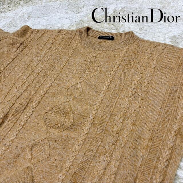 最高級】クリスチャンディオール デザインニット カシミヤ100 セーター