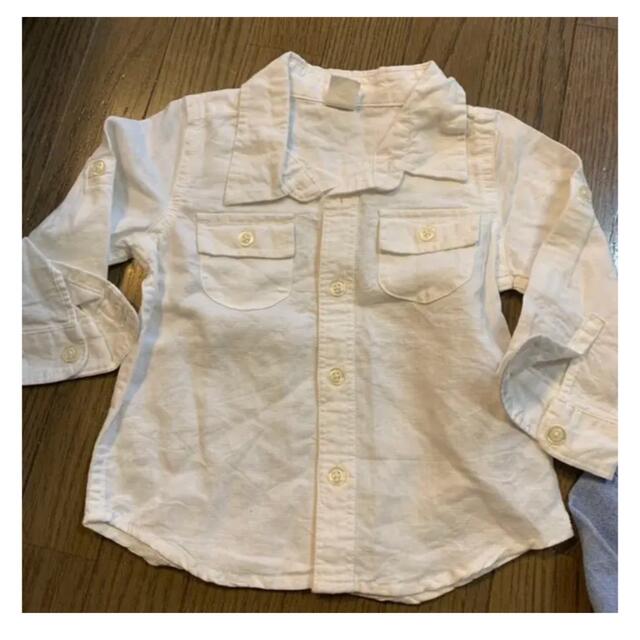 babyGAP(ベビーギャップ)の80サイズシャツ4枚セット キッズ/ベビー/マタニティのキッズ服女の子用(90cm~)(カーディガン)の商品写真