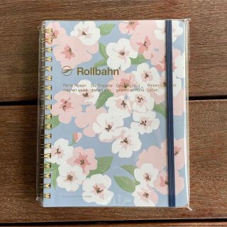 Rollbahnノート チェリーブロッサム　桜　ライトブルー　Lサイズ(ノート/メモ帳/ふせん)