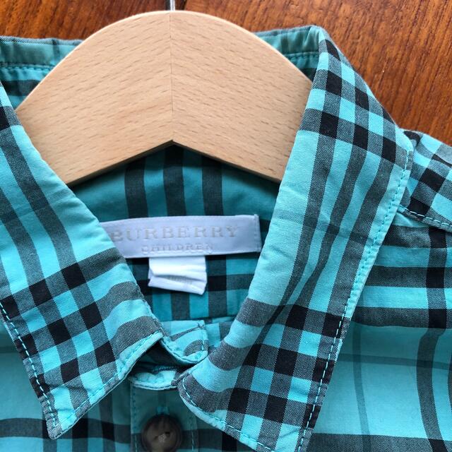 BURBERRY(バーバリー)のバーバリーチルドレン　半袖シャツ チェックシャツ　Burberry 110 4y キッズ/ベビー/マタニティのキッズ服男の子用(90cm~)(Tシャツ/カットソー)の商品写真