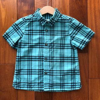 バーバリー(BURBERRY)のバーバリーチルドレン　半袖シャツ チェックシャツ　Burberry 110 4y(Tシャツ/カットソー)