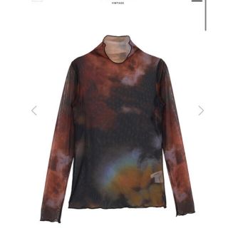 アメリヴィンテージ(Ameri VINTAGE)のアメリ TAIDAI SHEER TURTLE TOP(カットソー(長袖/七分))