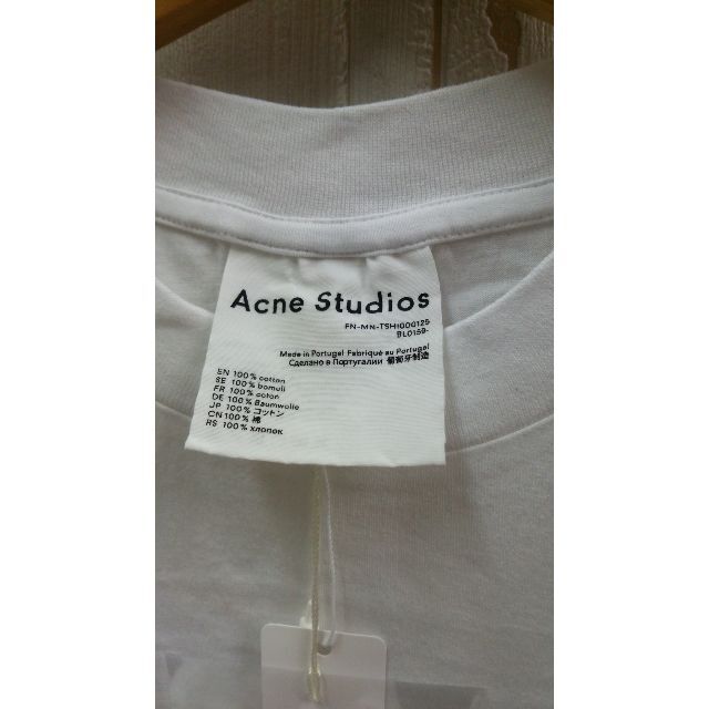 Acne Studios(アクネストゥディオズ)のACNE STUDIOS　アクネ Tシャツ 白 レディースのトップス(Tシャツ(半袖/袖なし))の商品写真