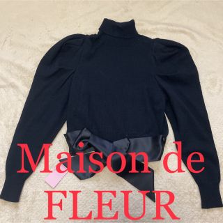 メゾンドフルール(Maison de FLEUR)のタグ付き Maison de FLEUR/メゾンドフルール バックリボン(ニット/セーター)