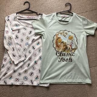 ユニクロ(UNIQLO)のユニクロ　ディズニー　半袖Tシャツ&七分袖　セット(Tシャツ(半袖/袖なし))