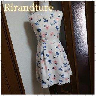 リランドチュール(Rirandture)のRirandture  花柄ノースリーブワンピース(ひざ丈ワンピース)