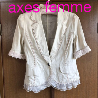 アクシーズファム(axes femme)の❤️axes femme❤️ジャケット❤️トップス❤️(カットソー(半袖/袖なし))