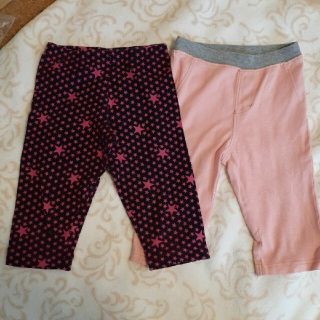 ユニクロ(UNIQLO)のユニクロとトップバリュのキッズパンツ2枚セット(パンツ/スパッツ)