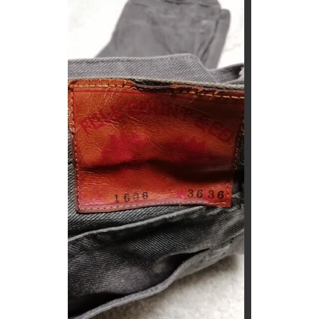 FULLCOUNT(フルカウント)のフルカウント　ジーンズ　ブラック　デニム　光沢　リーバイス　限定　完売　レア メンズのパンツ(デニム/ジーンズ)の商品写真