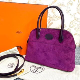 エルメス(Hermes)の✴︎美品　HERMES エルメス ボリード スエード 2way ハンドバッグ(ハンドバッグ)