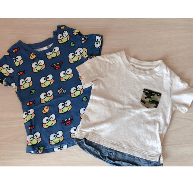 H&M(エイチアンドエム)のTシャツ　2枚セット キッズ/ベビー/マタニティのベビー服(~85cm)(Ｔシャツ)の商品写真