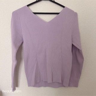 ジャスグリッティー(JUSGLITTY)のジャスグリッティー　後ろねじりニット(カットソー(長袖/七分))