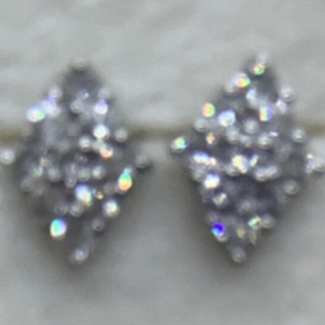 K18 ひし形デザイン  ダイヤモンド0.3ctピアス レディースのアクセサリー(ピアス)の商品写真