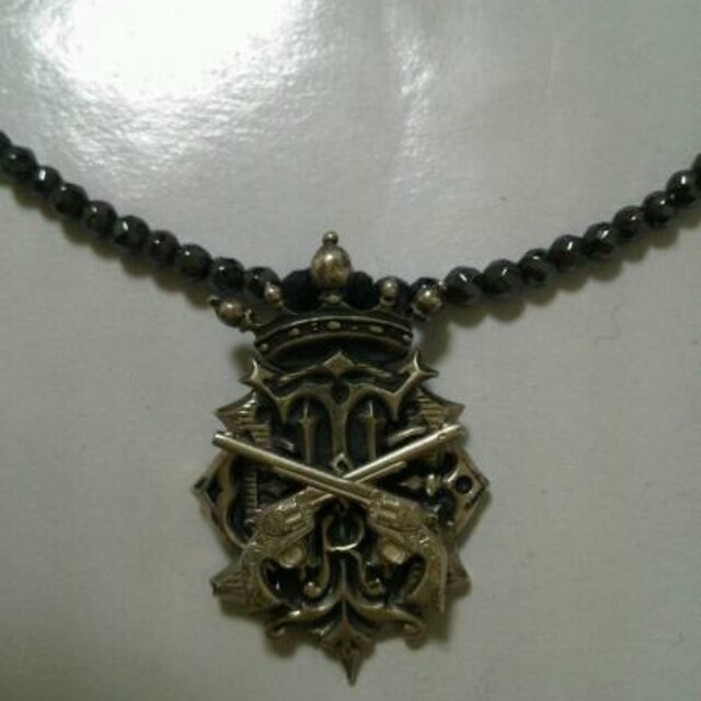 メンズ未使用 roar CROSS スワロ Necklace ネックレス 二丁拳銃