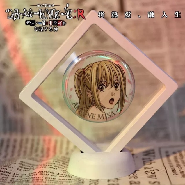 DEATH NOTE デスノート 中国限定 オーロラ缶バッジ 四種セットの DEATH NOTE デスノート 中国限定 オーロラ缶バッジ 四種セットの
