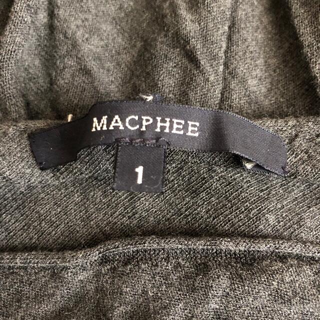 MACPHEE(マカフィー)のMACPHEE◆グレー◆アシメ極薄半袖ニット レディースのトップス(ニット/セーター)の商品写真