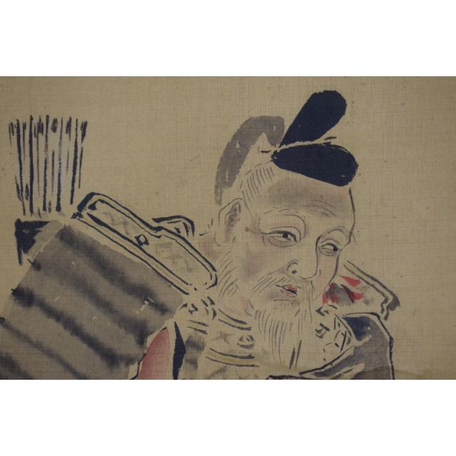 真作】狩野養川院惟信/武内大臣/武内宿禰/掛軸☆宝船☆Z-523 日本に