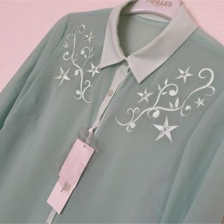 ジルバイジルスチュアート(JILL by JILLSTUART)の新品　ジルバイジルスチュアート　シフォン　ブラウス　ジルスチュアート(シャツ/ブラウス(長袖/七分))