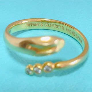Tiffany & Co. - 希少TIFFANY&Co. ティファニースネーク蛇リング K18