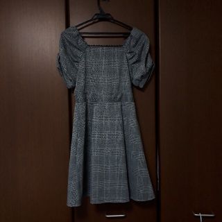 アクシーズファム(axes femme)のaxesfemmePOETIQUE*バックリボンワンピ*黒(ミニワンピース)