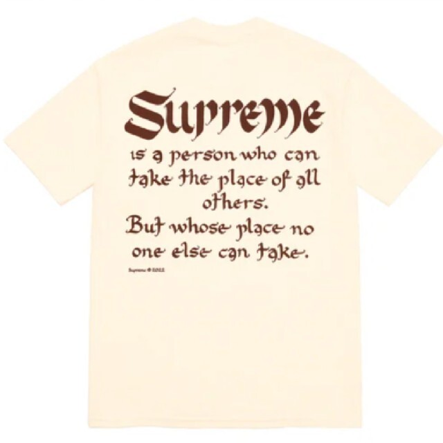 Supreme(シュプリーム)のSupreme Person Tee メンズのトップス(Tシャツ/カットソー(半袖/袖なし))の商品写真
