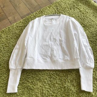 ザラ(ZARA)のザラ　トップス　白(カットソー(長袖/七分))