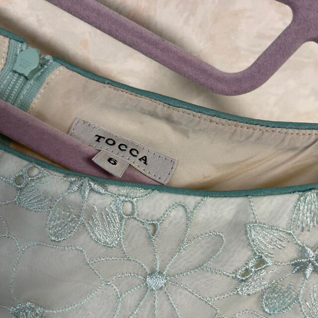 TOCCA(トッカ)の【TOCCA】ワンピース6👗薄いグリーン色 レディースのワンピース(ひざ丈ワンピース)の商品写真