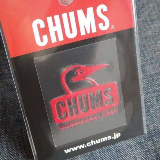 CHUMS(チャムス)の3枚セット CHUMS Emboss Sticker ステッカー RED スポーツ/アウトドアのアウトドア(その他)の商品写真