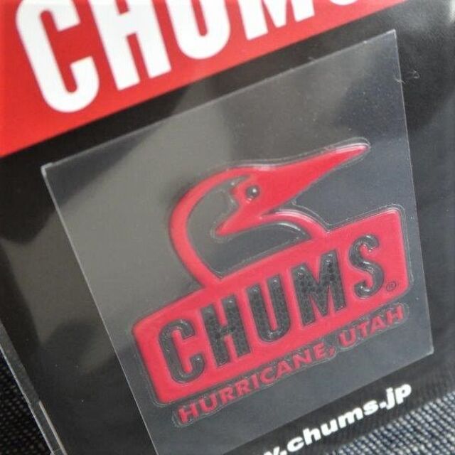 CHUMS(チャムス)の3枚セット CHUMS Emboss Sticker ステッカー RED スポーツ/アウトドアのアウトドア(その他)の商品写真