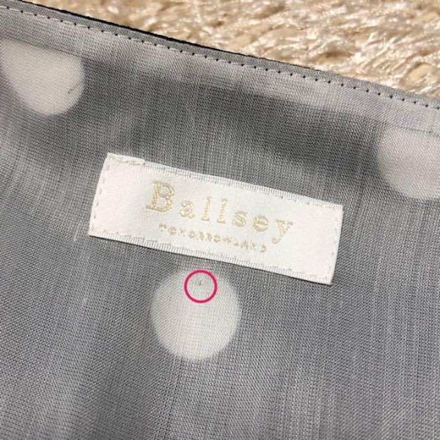 シルク混♡Ballsey レーヨンシルク ドットプリント ラップワンピース 36 8