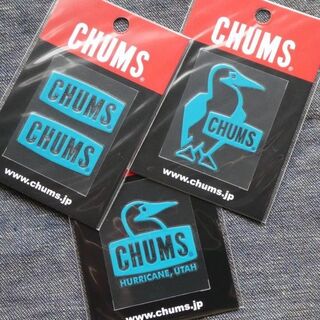チャムス(CHUMS)の3枚セット CHUMS Emboss Sticker ステッカー TEAL(その他)