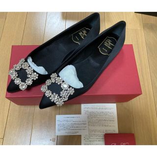 ロジェヴィヴィエ(ROGER VIVIER)のロジェ　ヴィヴィエ　フラワーバックル　シューズ　未使用(バレエシューズ)