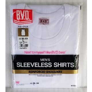 ビーブイディー(BVD)の【新品】BVD　スリーブレス　Lサイズ　白　96～104cm　綿100%　富士紡(その他)