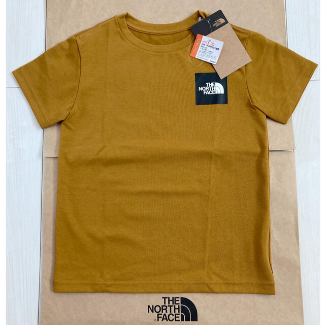 THE NORTH FACE(ザノースフェイス)の【新品】ノースフェイス キッズ　Tシャツ　ゴールデンブラウン　130 キッズ/ベビー/マタニティのキッズ服男の子用(90cm~)(Tシャツ/カットソー)の商品写真