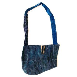 ショルダーバッグ リメイク 昭和初期 刺し子 INDIGO 藍染 襤褸(ショルダーバッグ)