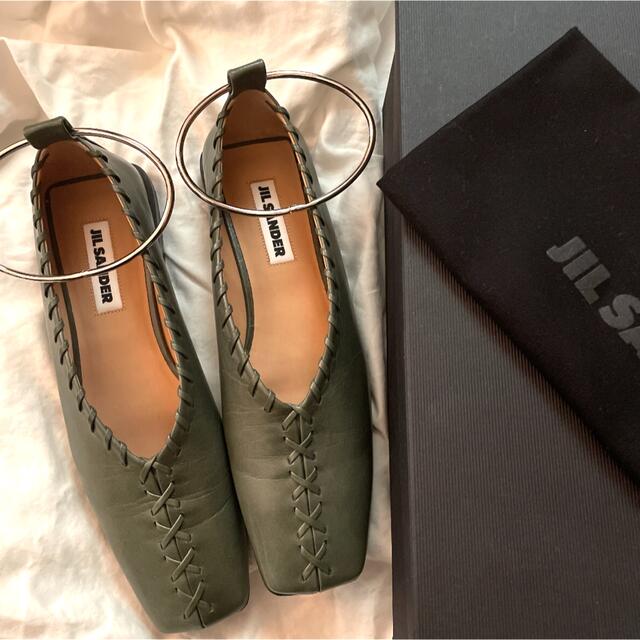初回限定 JIL SANDER リングバレリーナシューズ37 asakusa.sub.jp