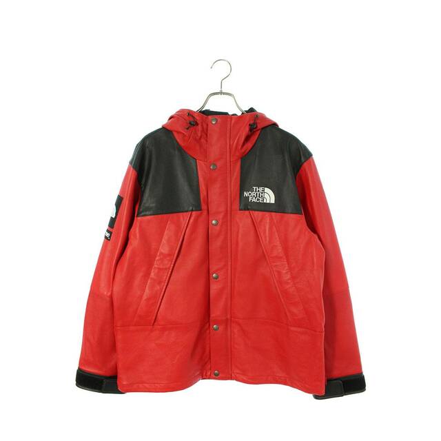 シュプリーム ×ノースフェイス THE NORTH FACE  18AW  Leather Mountain Parka レザーマウンテンジャケット  メンズ M