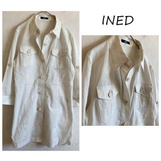 イネド(INED)のイネド INED 薄手シャツ 長袖 透け感(シャツ/ブラウス(長袖/七分))